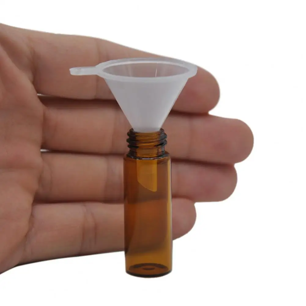 Mini Plastic Funnel Small Mouth Liquid Oil Funnels Laboratory Supplies Tools School Experimental Supplies 5PCS Plastic Filter Funnel