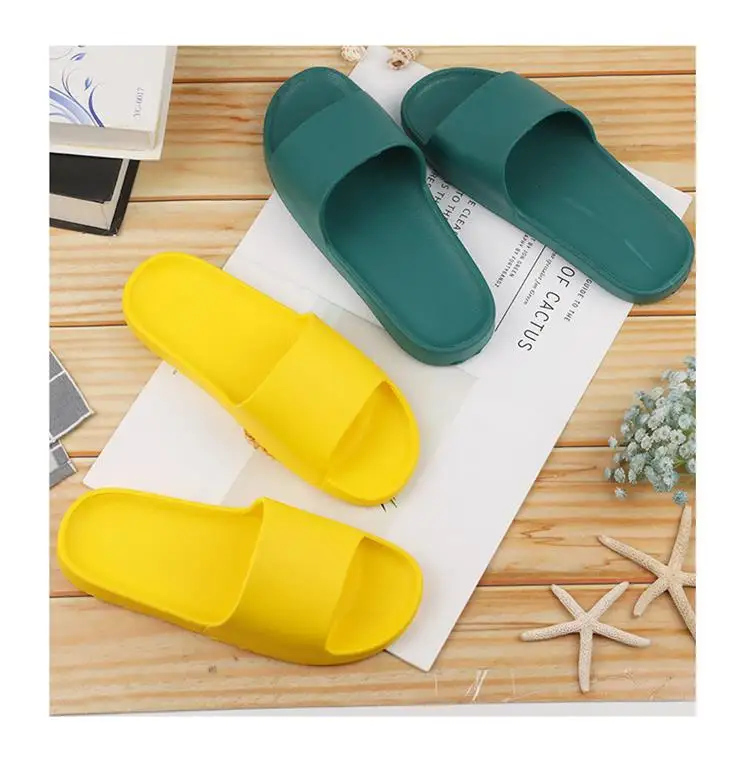 Women 2022 Indoor Bath Hotel Slippers Mens And Women Non-Slip Eva Soft Thick Sole Shoes Female Sandals Casual Beach Flip Flops