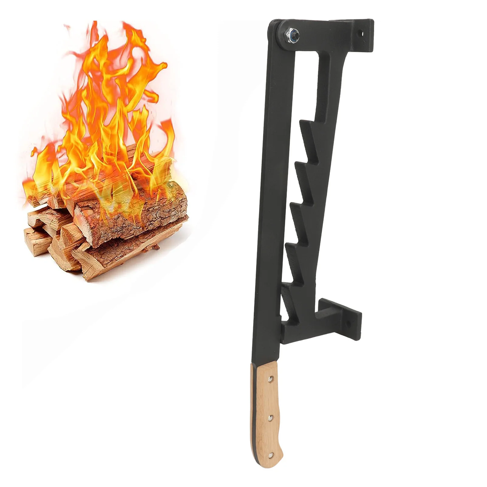 Wall Mounted Kindling Splitter for Wood High Manual Firewood Kindling Cutter Log Splitter Cracker for Indoor Outdoor Camping