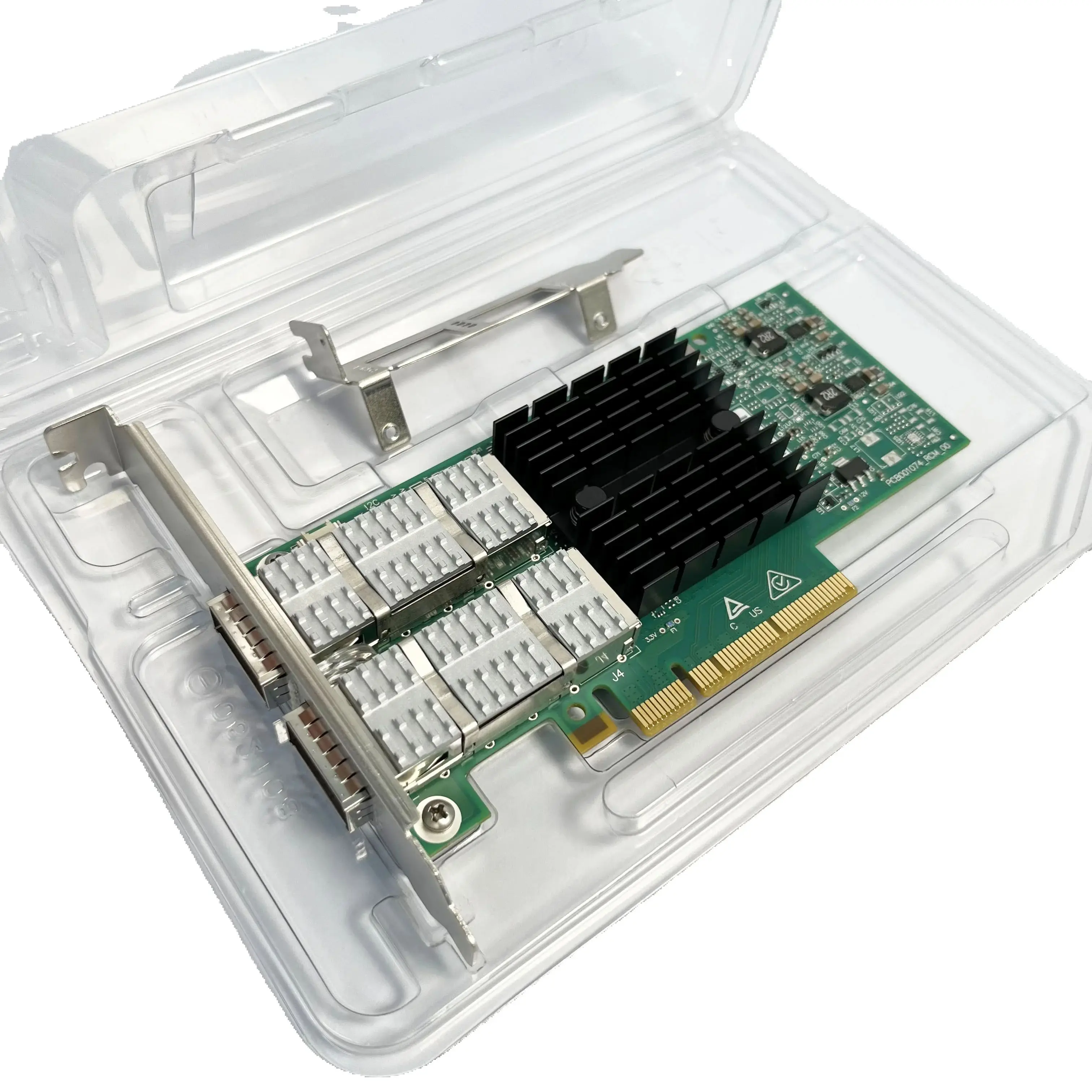 Mellanox MCX314A-BCCT ConnectX-3 Pro 듀얼 포트 10GbE SFP+ 네트워크 어댑터 - PCIe 3.0 x8, RDMA, RoHS, 서버/데이터 센터용