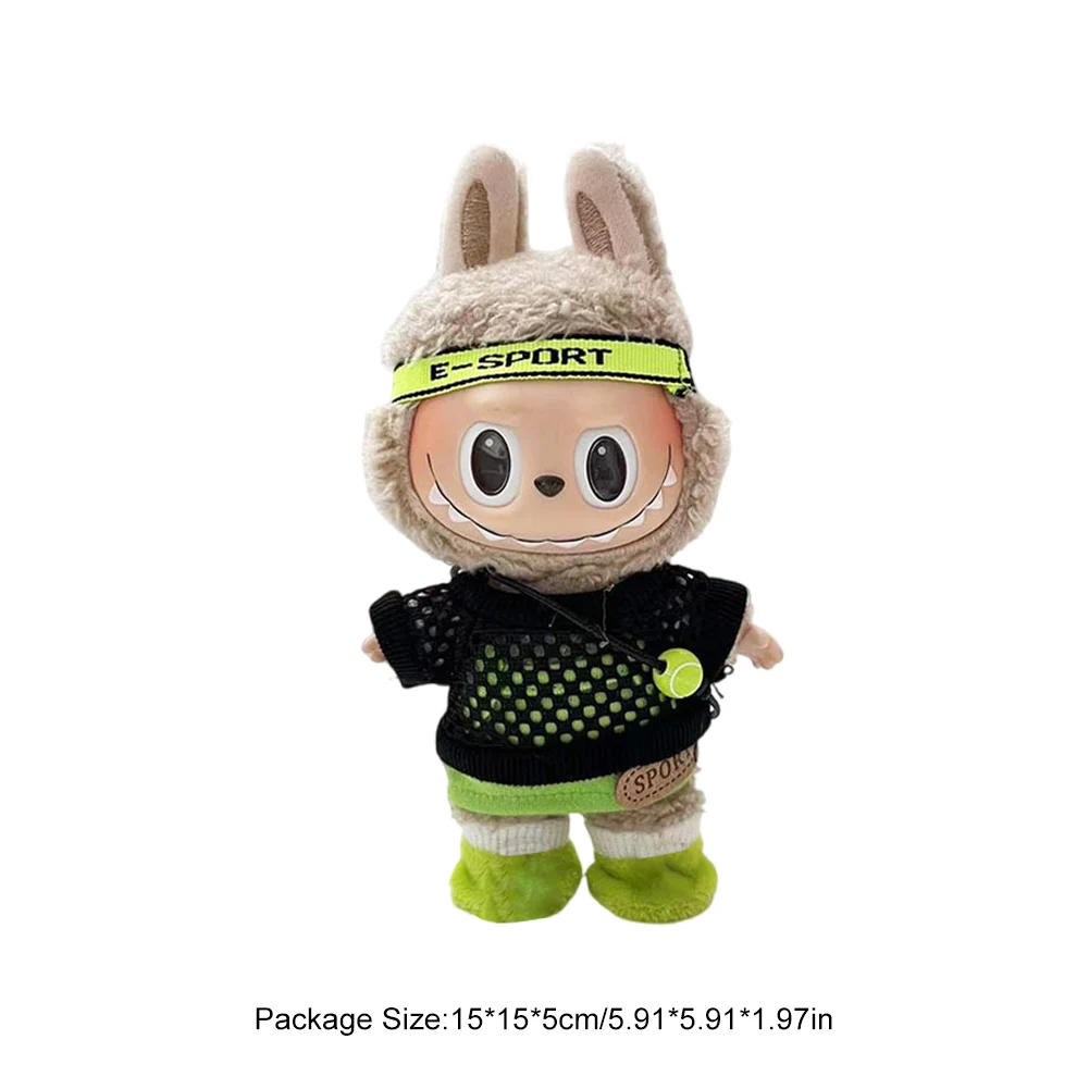 Doll Dress Up for Labubu 17cm Dolls Accessories No Doll Dolls Clothing Dress Up Clothes for Girls Birthday Gifts