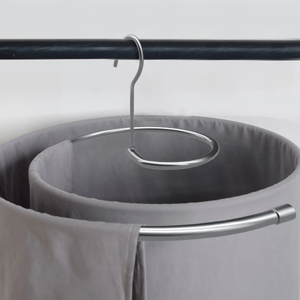 Circular Rotating Spiral Cloth Hanger Multi Functional Cloth Hanger Retractable Quilt Cover for Drying Quilt Sheet 3