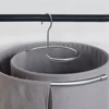 Circular Rotating Spiral Cloth Hanger Multi Functional Cloth Hanger Retractable Quilt Cover for Drying Quilt Sheet 3