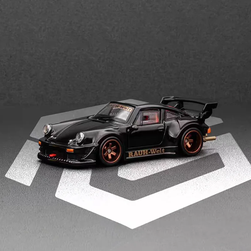 새로운 재고 있음 Fg 1:64 포르쉐 911 Rwb 930 합금 미니어처 다이캐스트 모델 포르쉐 스포츠 라우 헬트 자동차 장난감 어린이 선물