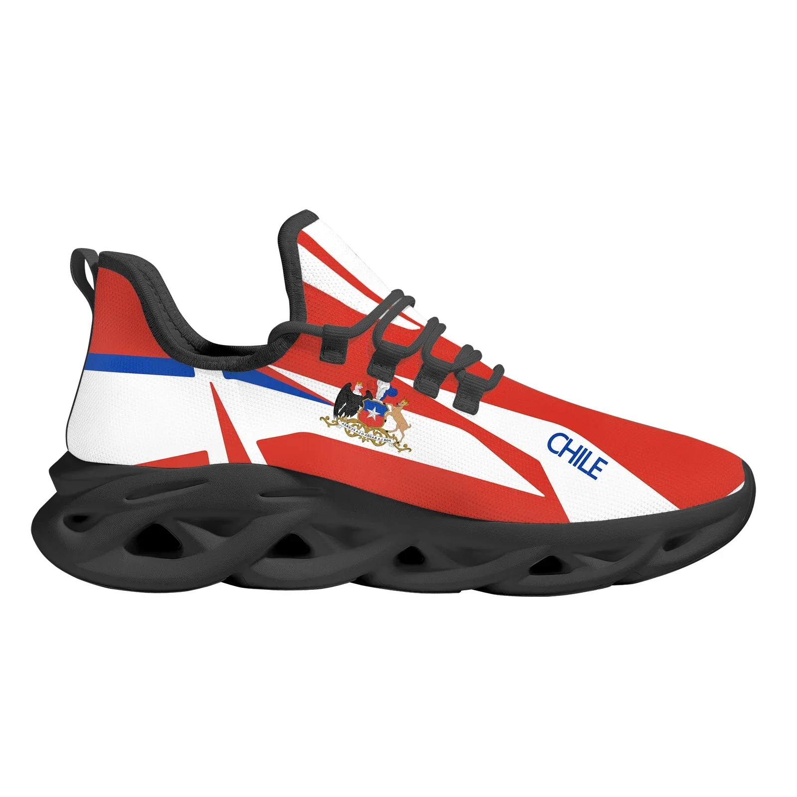 Chile Flag Brand Design Mesh Sneakers Andean Eagle Print Platform Vulcanized Shoes Comfortable Lightweight Running Shoes Zapatos