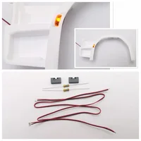 For 1/14 Tamiya Truck Tractor Scania 56368 770s 1 Pair Front Wheel Eyebrow Lamp Lights Holder DIY RC Cars Upgrade Accessories 1
