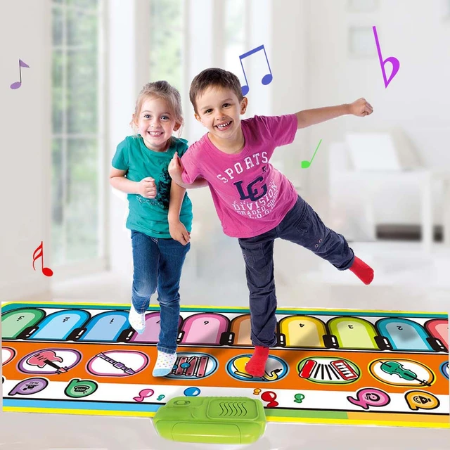 Polymères de piano musical pour enfants, clavier de piste pour tout-petits,  8 sons d'animaux