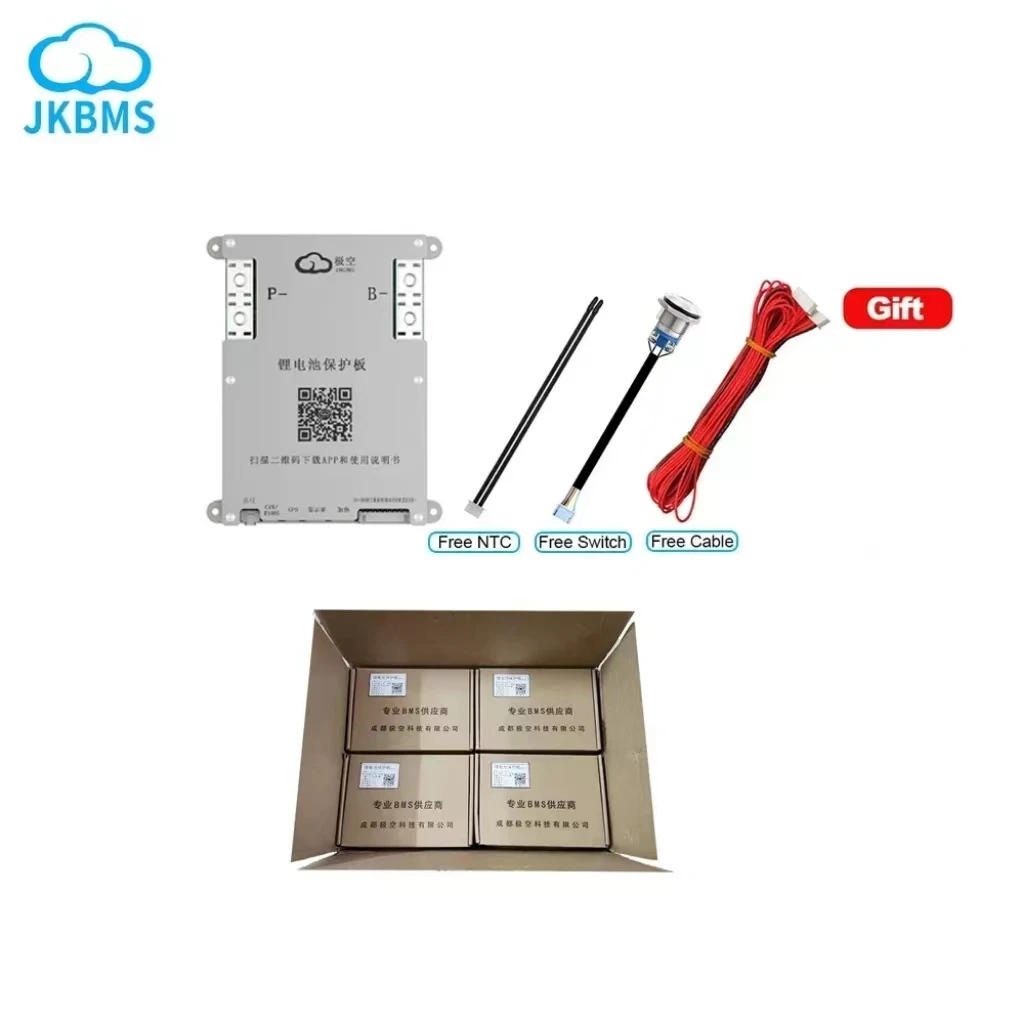 JKBMS B1A8S10P HEAT CANBUS Smart BMS 4S 5S 6S 7S 8S 12V 24V BATTERIE 1A Active BALANCE Bms Lifepo4 Li-ion LTO Built in Bluetooth