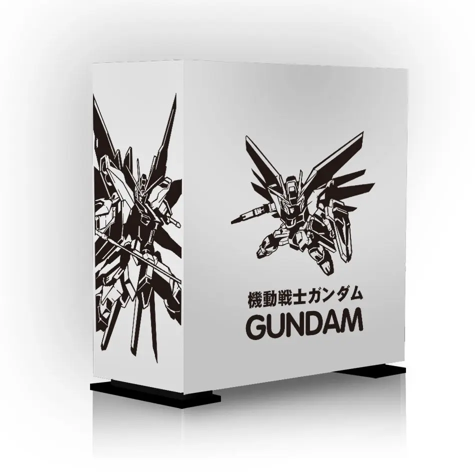 Gundam Robô Anime Adesivos para pc Case Japonês dos Desenhos Animados Decoração Decalques para Atx Computador Chassi Pele à Prova Impermeável Água Fácil Removível - Image 4