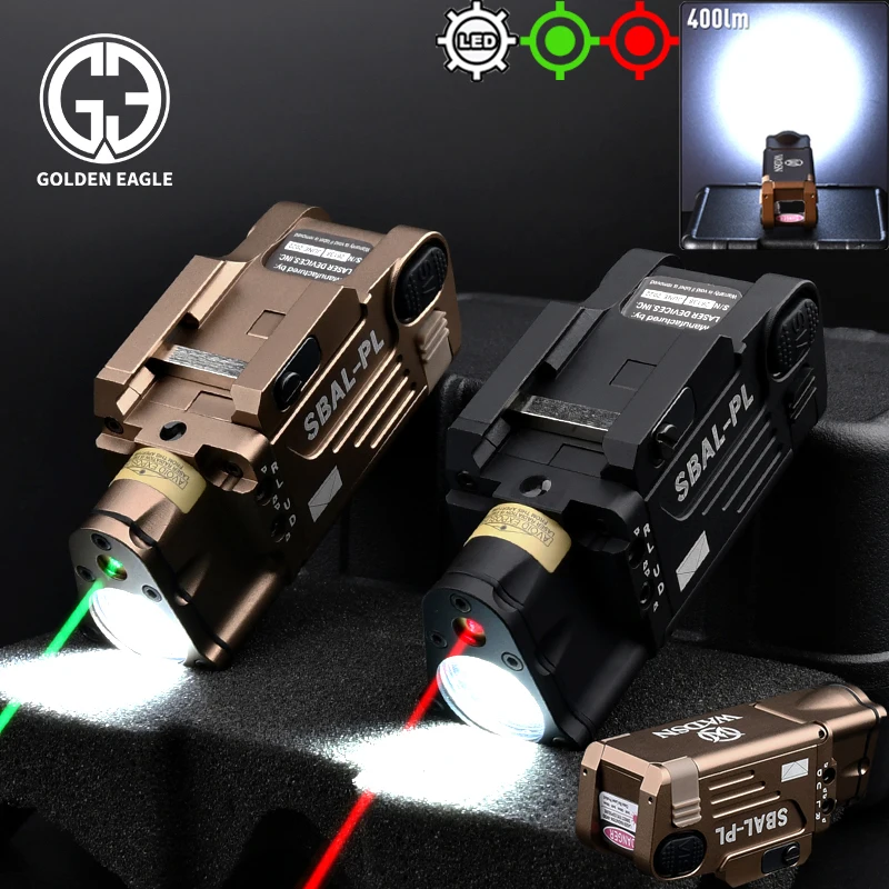 

Softair Tactical SBAL PL Pistol Flashlight Laser indicator Red Dot Green Laser Pointer Handgun Scout Lamp Airsoft Weapon Light