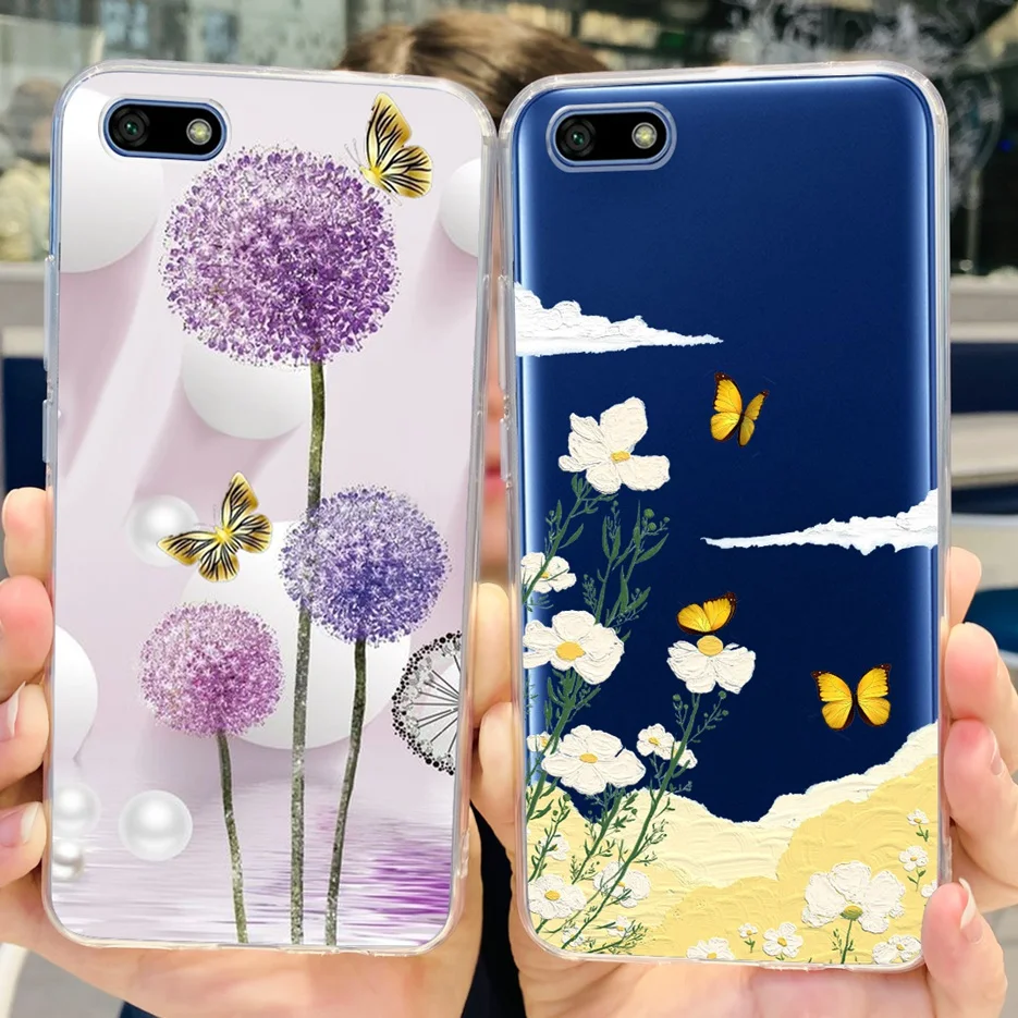 Luxury Painted Clear Silicone Soft Phone Case - Decorative Back Cover