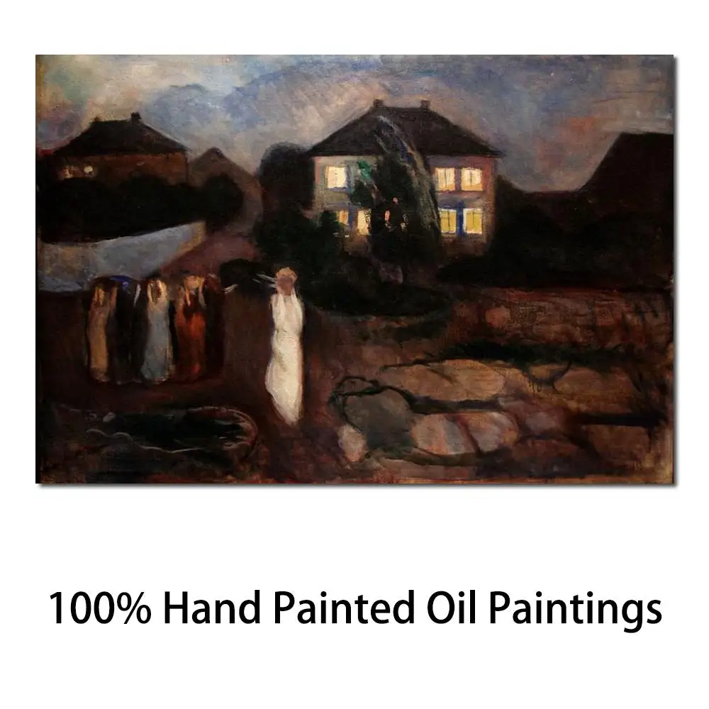 

Художественная масляная живопись The Storm от Edvard Munch, высокое качество, ручная работа