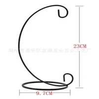 Household Hot Sale 23CM Iron Holder Hanging Candlestick Glass Ball Basket Light Lantern Stand Small Objects Decoration 6