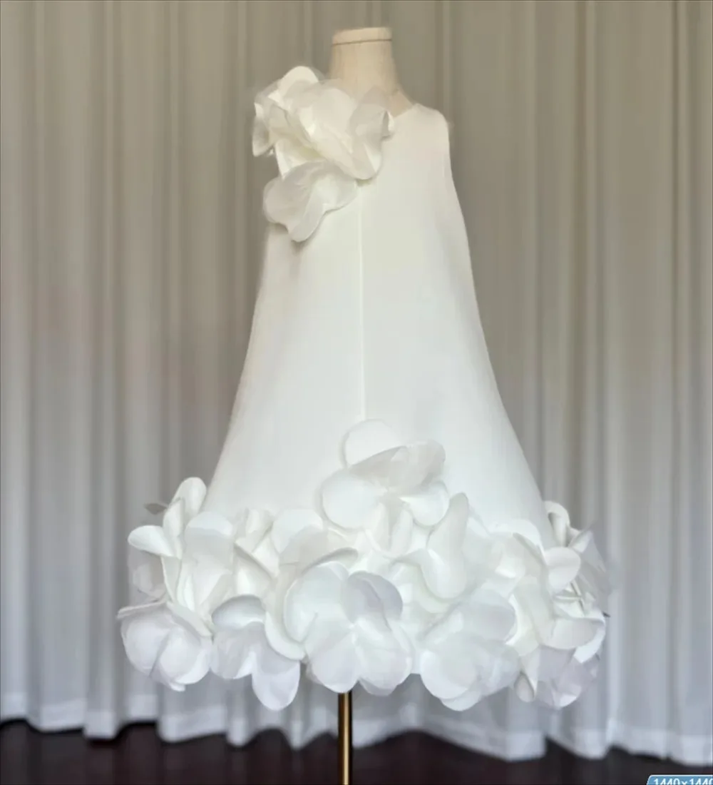 Boho Wedding Flowers Girl Gowns Sequin Dress Flower Princess Gowns Baby Communion Dresses