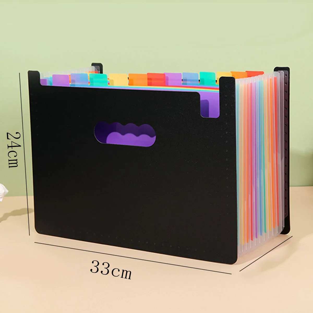 file folder organizer 12 pockets A4 size for classroom office storage organizer bag organizer