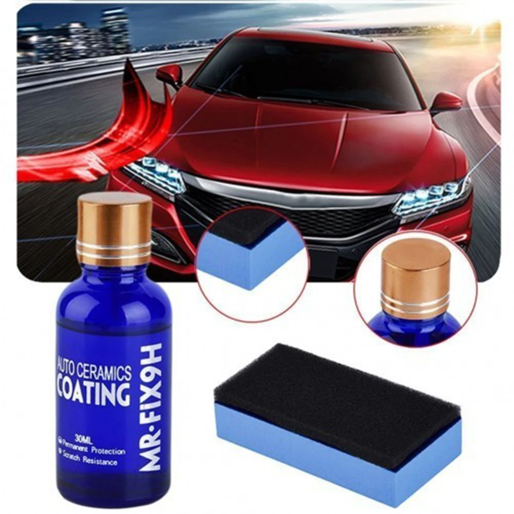  Autokcan Nano Ceramic Coating for Cars, 10H High Gloss 50ML  Anti-Scratch SiO2 Ceramic Coating Super Hydrophobic Mirror Paint Sealant  Protection with Gloves : Automotive