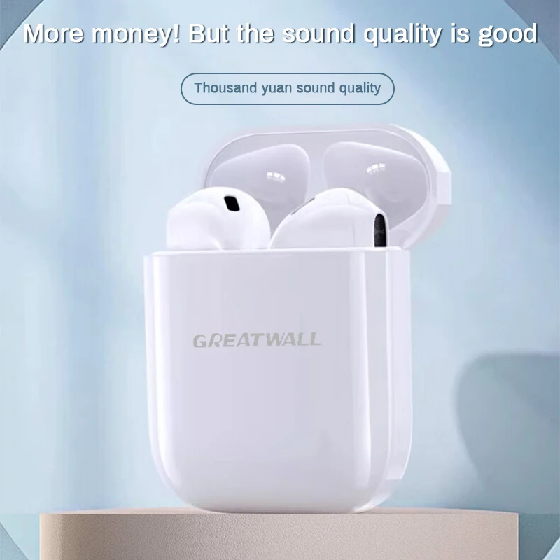 GREATWALL 블루투스 이어폰, 무선 헤드셋, 하이파이 스테레오 음악 헤드셋, 경량 및 무통 헤드폰