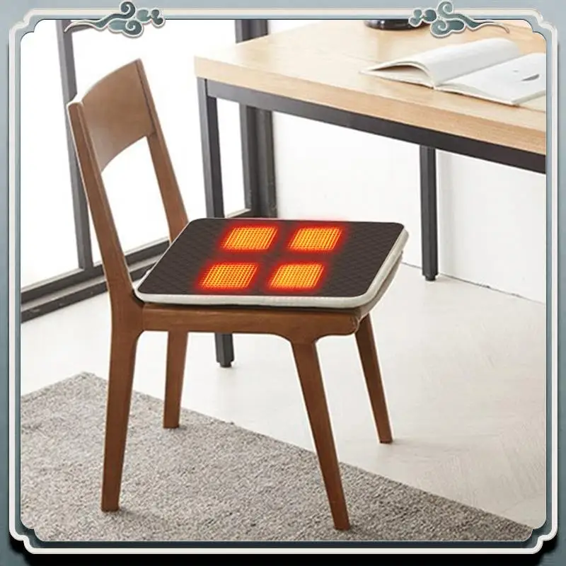 Durable Supplies USB Powered Seat Cushion Portable Heated Chair Cushion+Intelligent Temperature Control For Camping Home