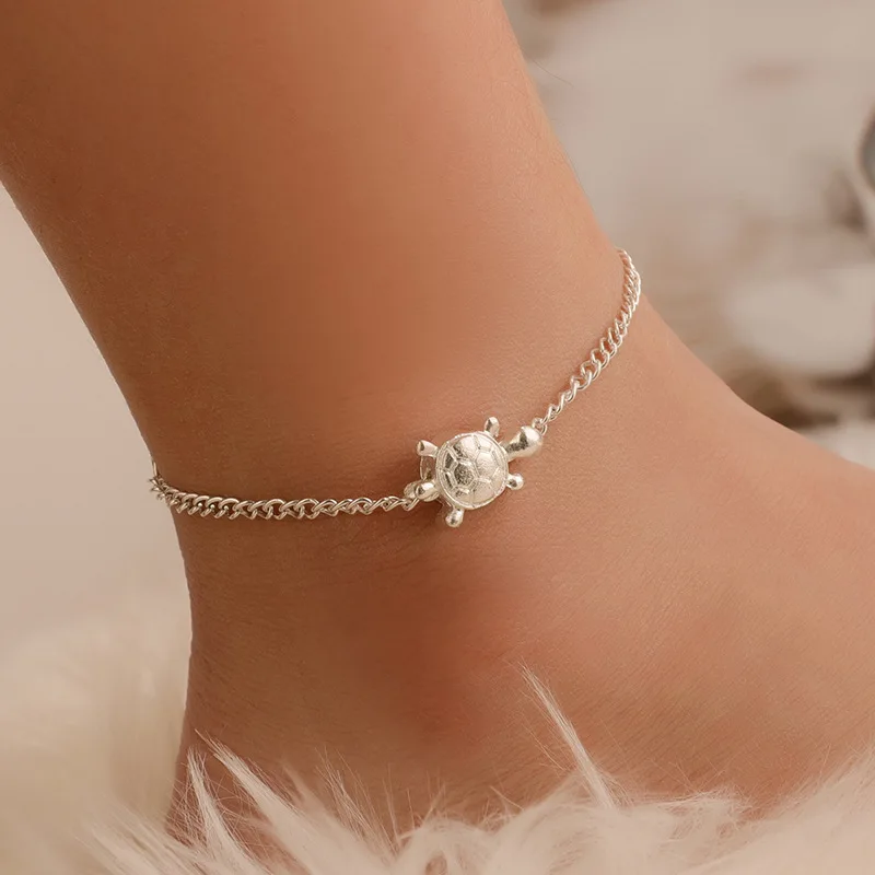 New Simple And Small Turtle Anklet Ethnic Style Retro Classic Beach Men And Women Anklet Ft1044