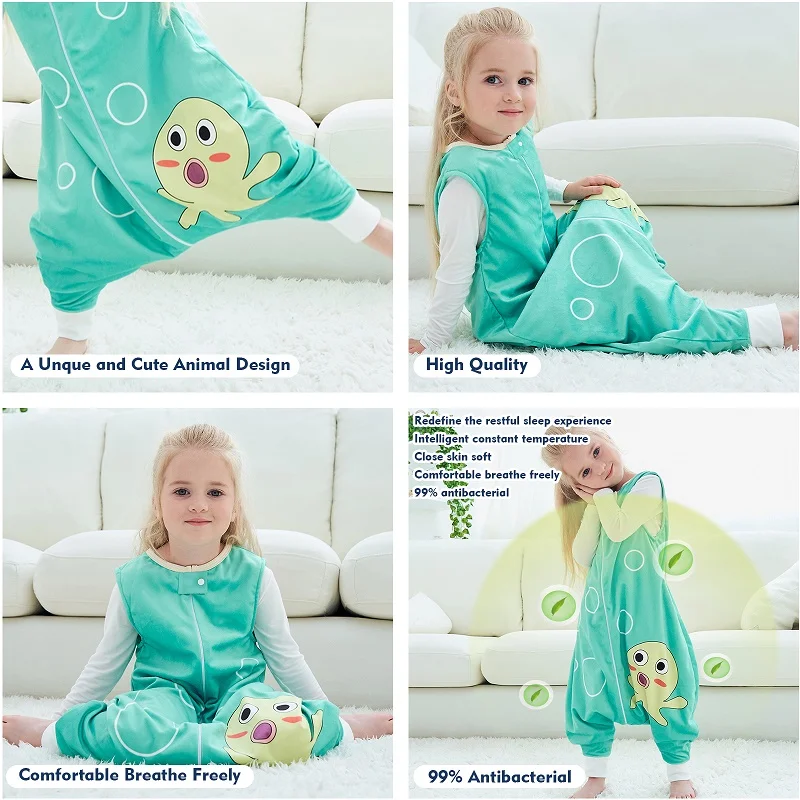 Kids Pajamas Halloween Cartoon Baby Sleeping Bag For Girl Boy 1-6T