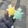 Dog Toy Mini Turtle Plush Chew Toy for Puppies Teething Relief Interactive Bite Resistant Dog Toy Dental Health Safe Fun Play 5
