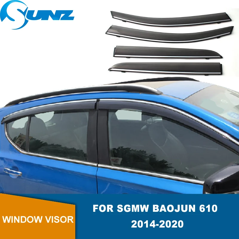 

Дверные козырьки для SGMW Baojun 610 Hatcback 2014 2015 2016 2017 2018 2019 2020 оконный козырек вентиляционные оттенки Защита от солнца и дождя