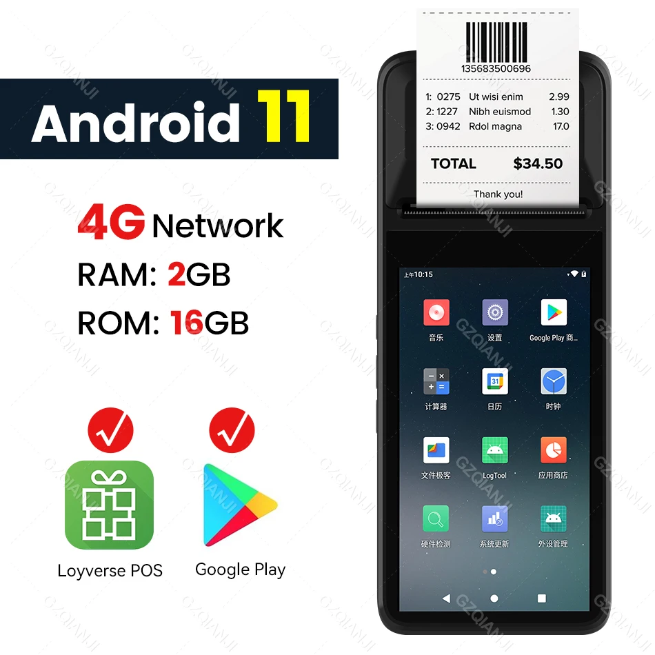 canon ivy mini photo printer Android Handheld POS PDA Wifi 3G Terminal Wireless Receipt Printer 58mm Support Wifi NFC Scanner 1D PDA All in one bluetooth pocket printer Printers
