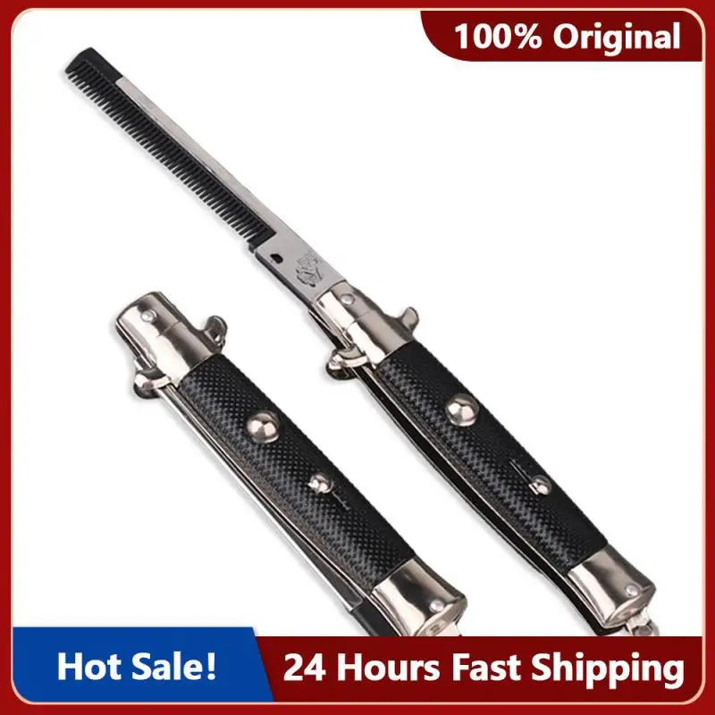 

Складная пружинная расческа Инструменты для укладки волос Складная карманная расческа пружинная расческа Мужская Расческа для бороды аксессуары