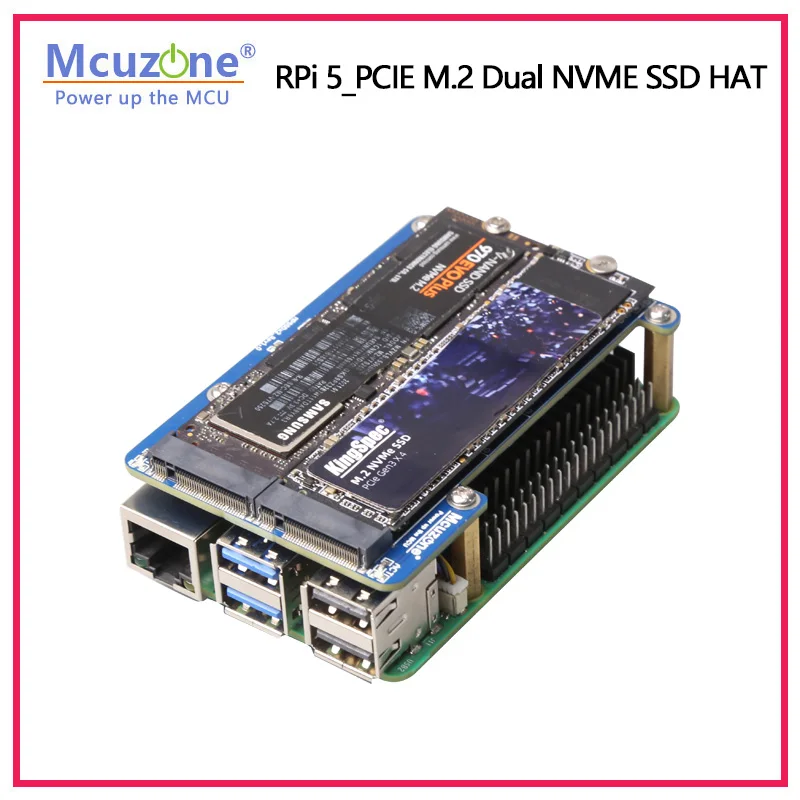 MPS2280D   5 PCIE M.2  NVME SSD HAT  2280 2242/2230 SSD