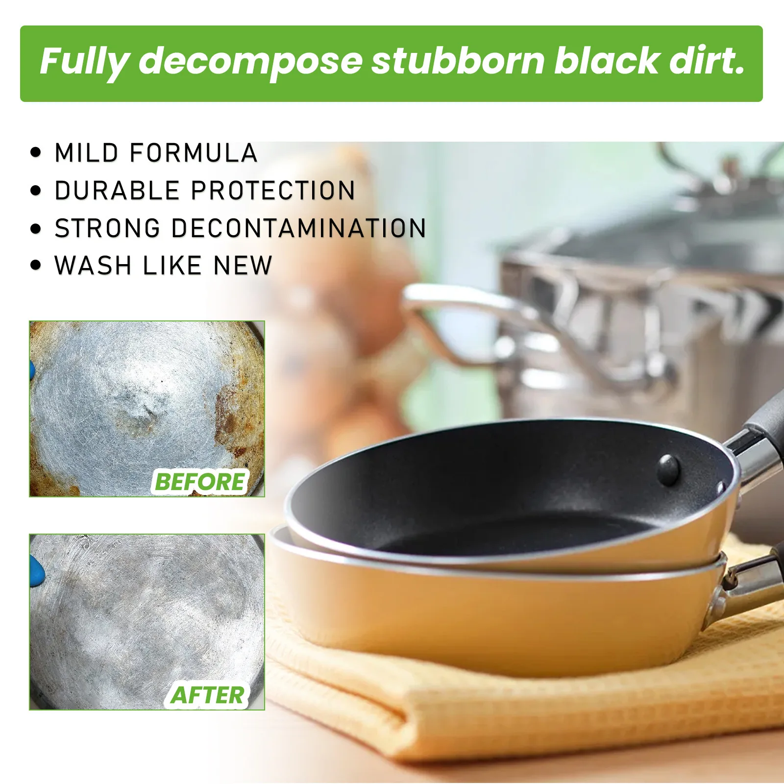 Oil Cleaner Kitchen Cleaner Pot Bottom Grease Cleaner Cookware Heavy Oil Removal Oven Rust Remover Cooktop Cleaning Degreasing Kitchen Oil Cleaning Cream
