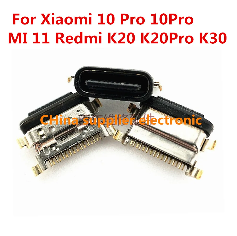 

10pcs-100pcs USB Charging Port Jack socket charger Connector dock For Xiaomi 10 Pro 10Pro MI 11 Redmi K20 K20Pro K30 K40