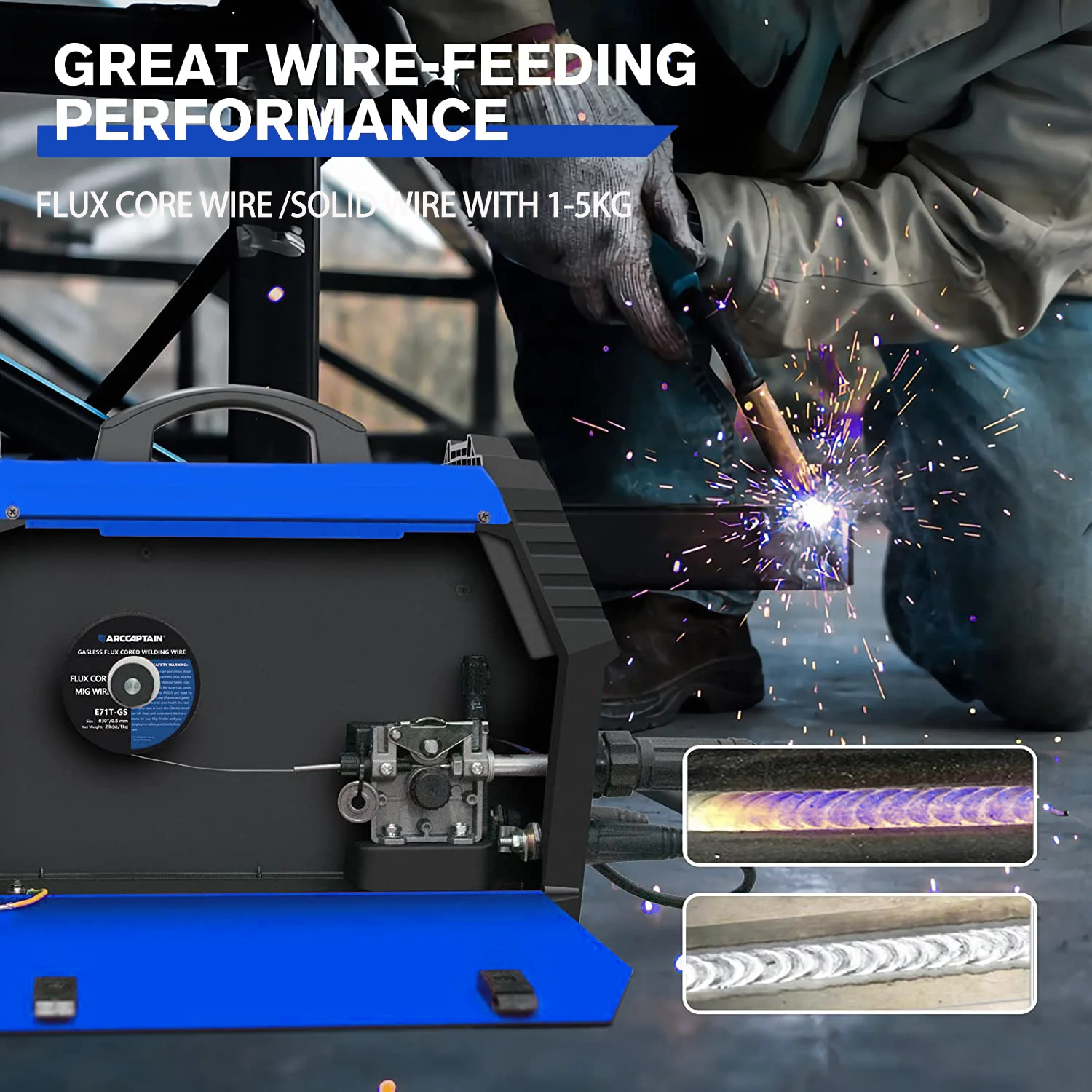 Plasmargon Mig Welder Semi-Automatic  Welding Machine 4 in 1 MIG/LIFT TIG/MMA  IGBT Inverter MIG welder Gas Gasless MIG Welding 6