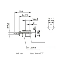 4MM Banana Socket 600V/32A High Current Instrument Binding Post Insulated Panel Socket Opening 12MM 3