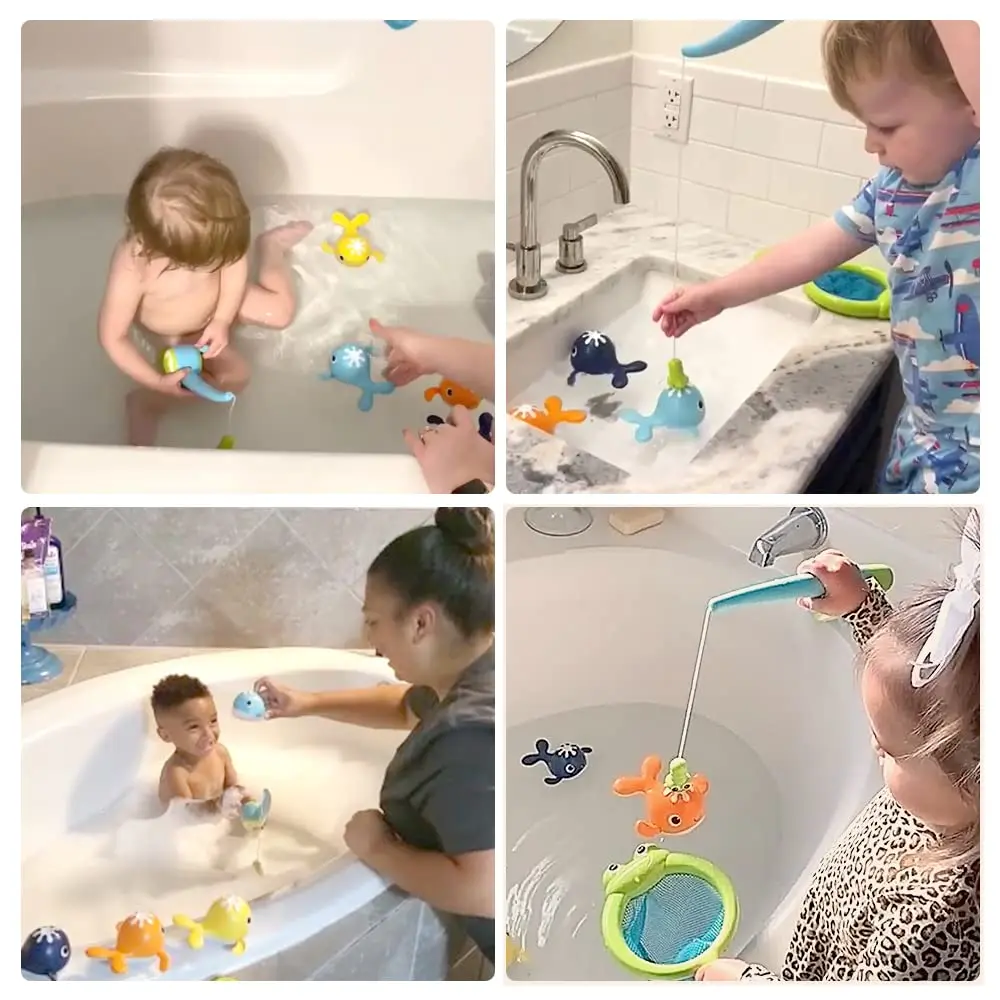 Giocattolo Per Vasca Da Bagno Con Cascata E Spruzzo - Gioco Acquatico Per Bambini 1-3 Anni - Con Ventose, Palline E Anatroccolo - 3