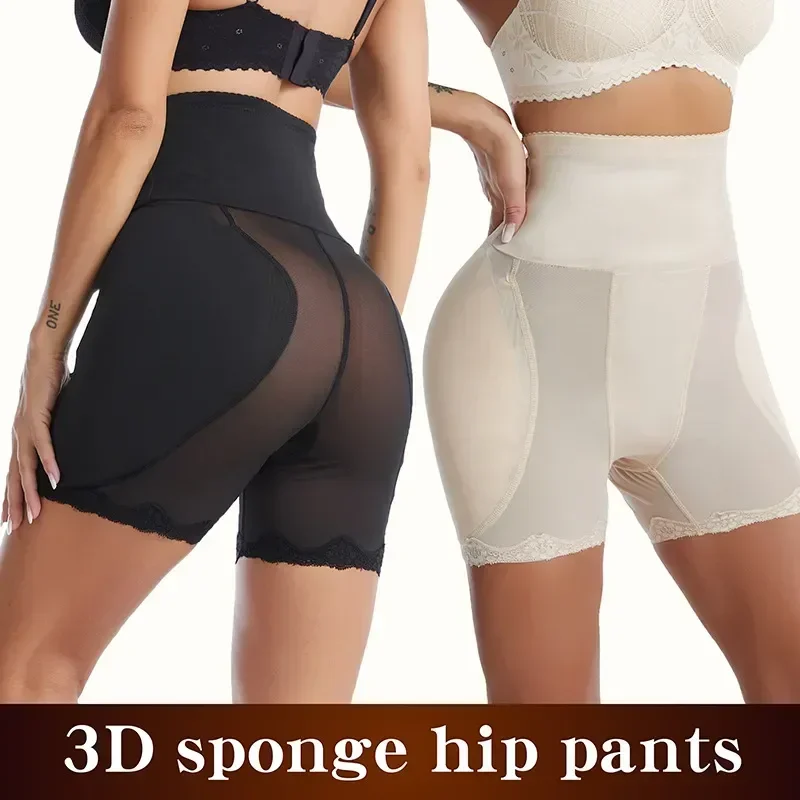 

Panties Waist Lifter Butt High Women Hip Lace Shapewear Shaper Thigh Trainer Body Slim Corset Tummy Control Padded Enhancer