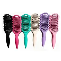 Brosse Coiffante Définition de Boucles, Brosse Démêlante Creuse pour Cheveux Bouclés Humides, Peigne à Boucles, Outils de Coiffure Professionnels 4