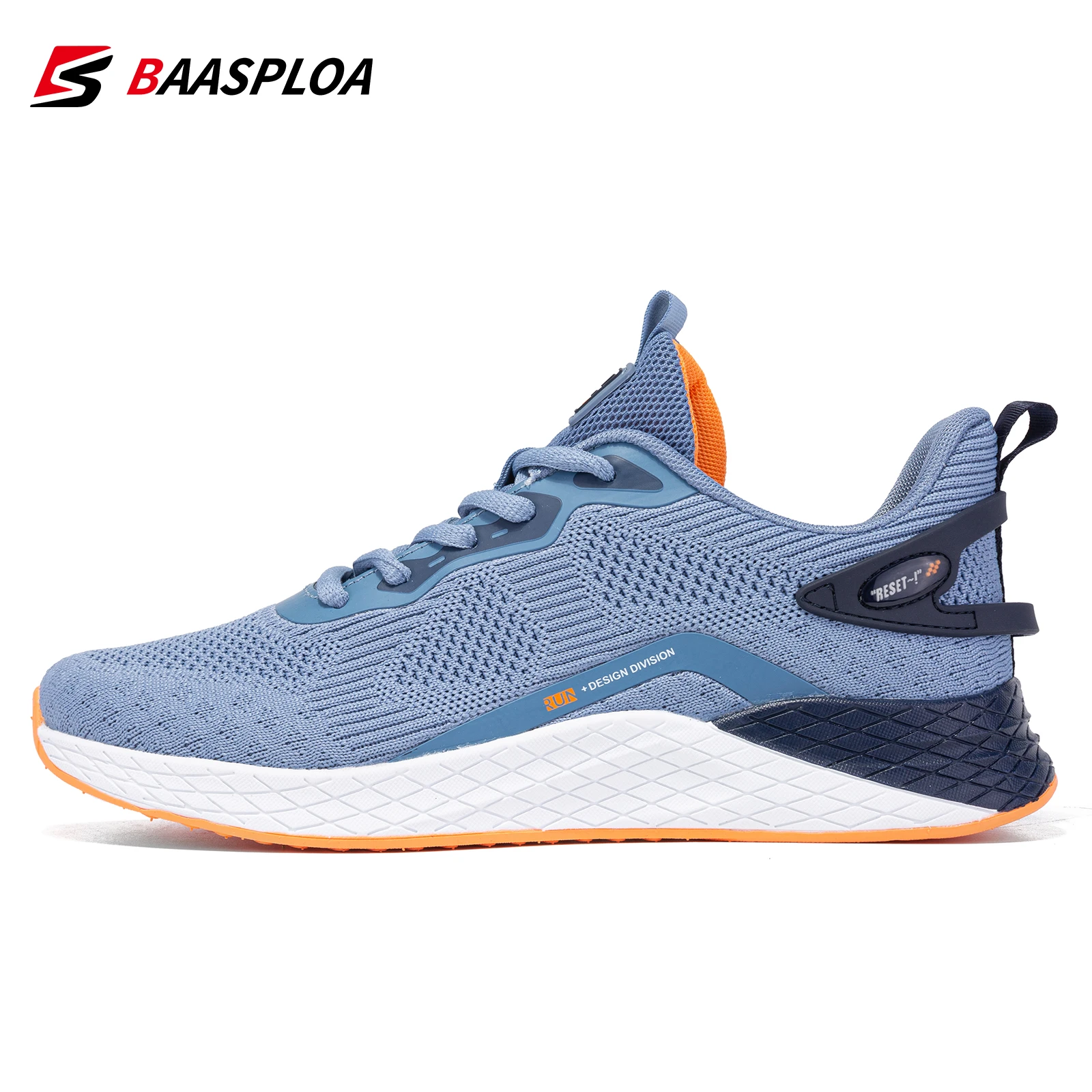 Baasploa Sneakers New Fashion Men Sneakers Breathable Walking Shoes ...