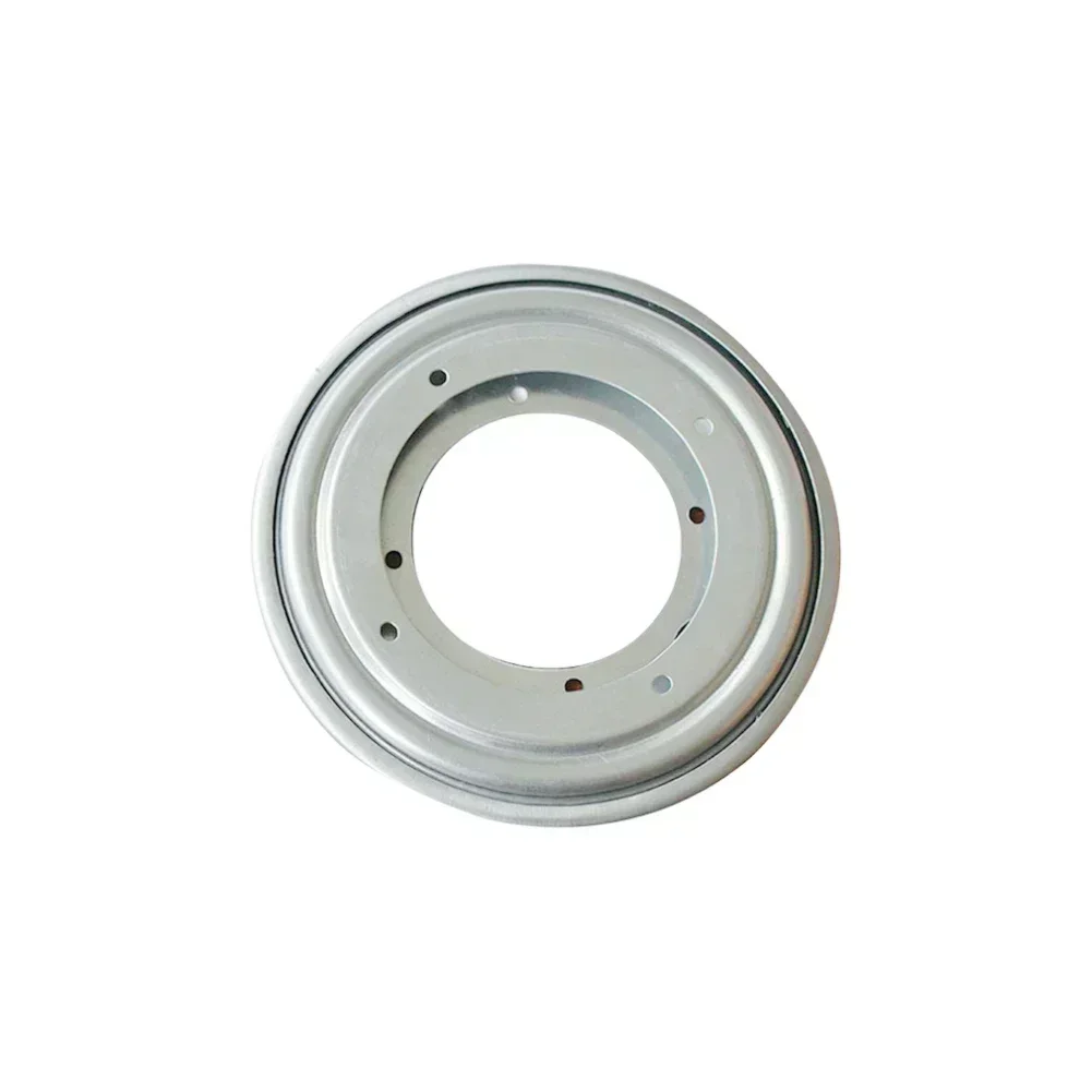DIY Friendly Food Serving Trays Galvanized Steel Kitchen Dining Table Lazy Susan Turntable Balls Move Smoothly