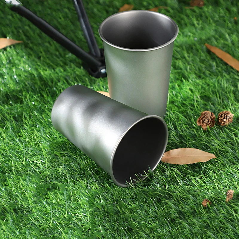 

0.5L Portable Outdoor Camping Pure Titanium Water Beer Coffee Cup 300ML