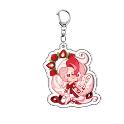 Pure Vanilla Cookie Acrylic Keychain Pendant - Charming Backpack Ornament (ZX00001 - 615 - 1)
