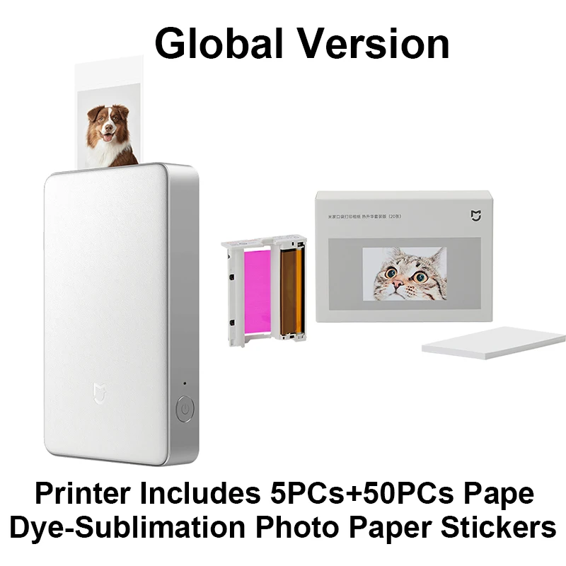 Xiaomi Portable Photo Printer pro - 313dpi Dye-Sublimation Instant