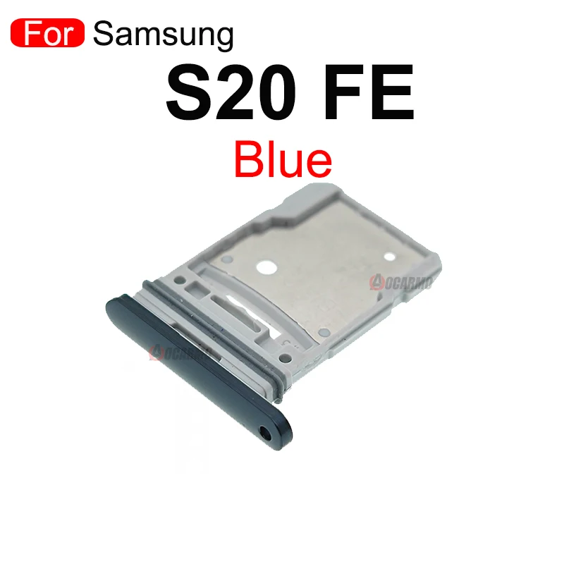 5Pcs For Samsung Galaxy S20 FE S20fe Sim Card Slot Holder Sim Tray Reader  Socket Replacement Parts