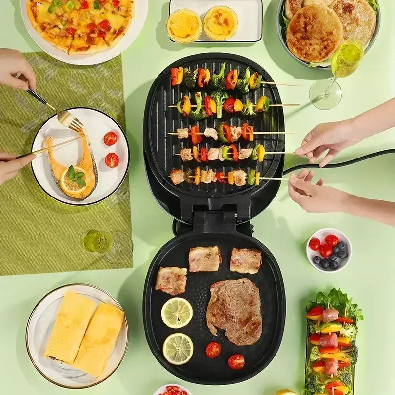 Electric Baking Pan Household Double-sided Heating Deepening Plus Complete Automatic Power-off Stall Pancake Pan مكينة البانكيك 6