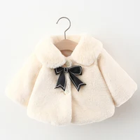 New Winter Jacket For Baby Girl Clothes Fashion Christmas Princess Cloak Autumn Warm Faux Fur Girls Coat 1-4 Years Kids Clothes 1