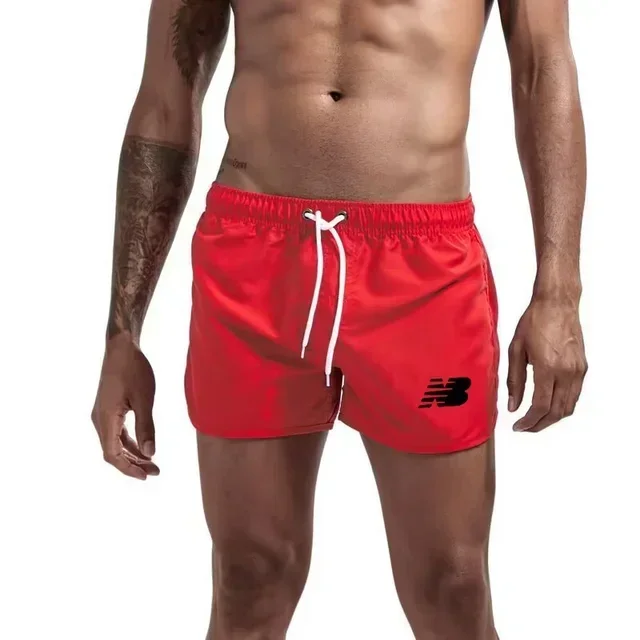 Men's and Women's Quick Drying Swimsuits, Oversized Hot Polyester Luxury Beach Clothing, Fitness and Running Shorts,