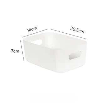 เดสก์ท็อปกล่องเก็บหอพัก Sundries พลาสติกกล่องเก็บเครื่องสําอางห้องน้ําห้องครัว Sorting Storage ตะกร้าถัง 8