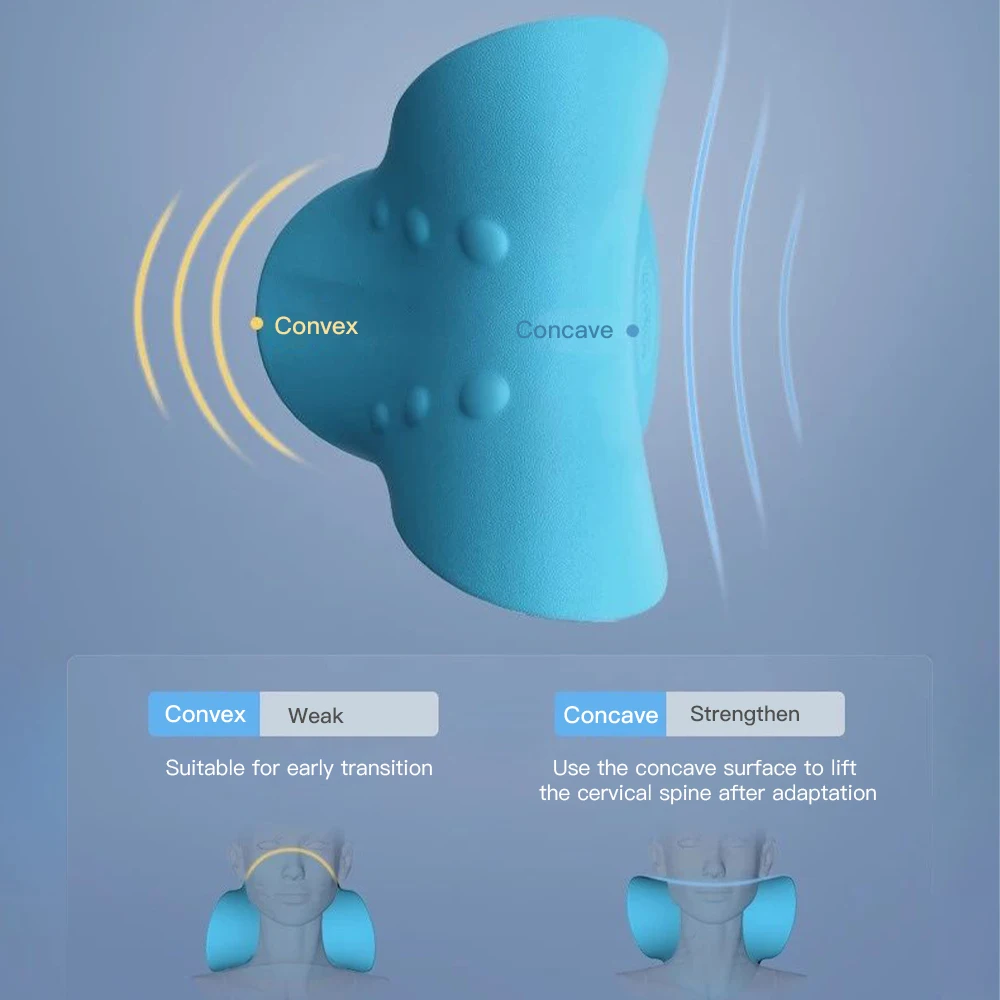 Body massager Neck massager Neck shoulder stretcher Neck and shoulder relaxer Cervical Massager Finger Press Massage Pillow Traction Correct Neck Stretcher Shoulder Massage Pillow Relieve Pain Spine Repair