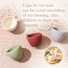 10pc Baby Coffee Machine Toy Set Wooden Kitchen Supplies Coffee Machine Model Children Play Simulation Coffee Cake Pretend Toys 3