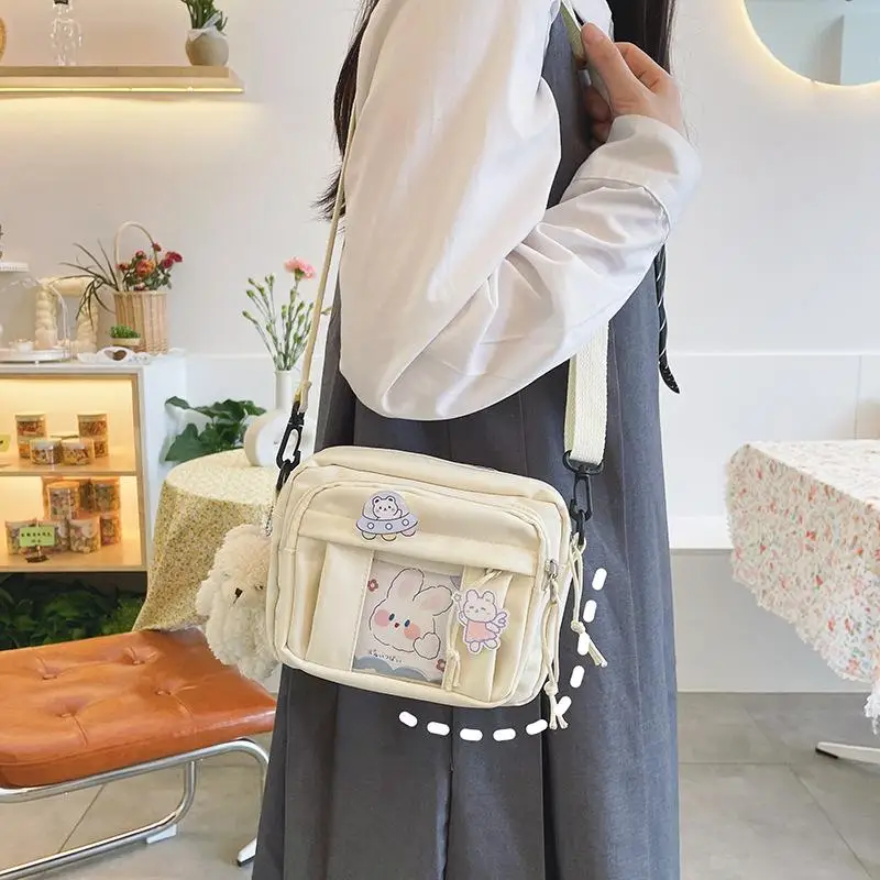 New Kawaii Bag Girls 2025 New JK Transparent Bag Small Crossbody Bag For Women Purses and Handbags Shoulder Bag Itabag Bolso