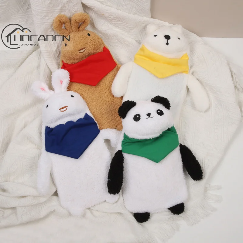 

1000ML Hot Water Bottle Bag Girls Plush Shoulder Hand Warmer Heat Pack Warm Belly Instant Hot Pack Winter Water Heating Pad